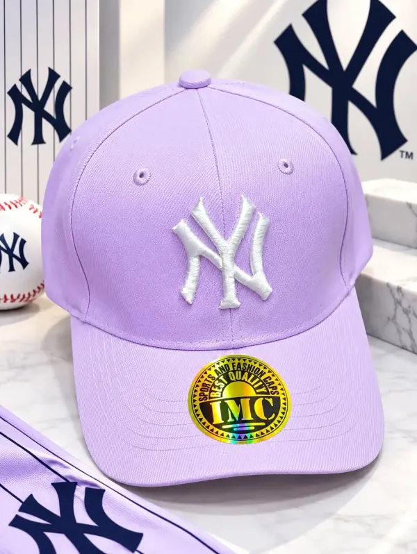 GORRA NY LILA