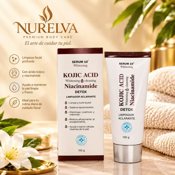 Limpiador Facial Serum 10 – Ácido Kójico + Niacinamida 100 g