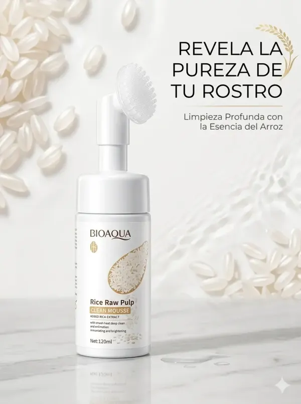 Espuma limpiadora de arroz