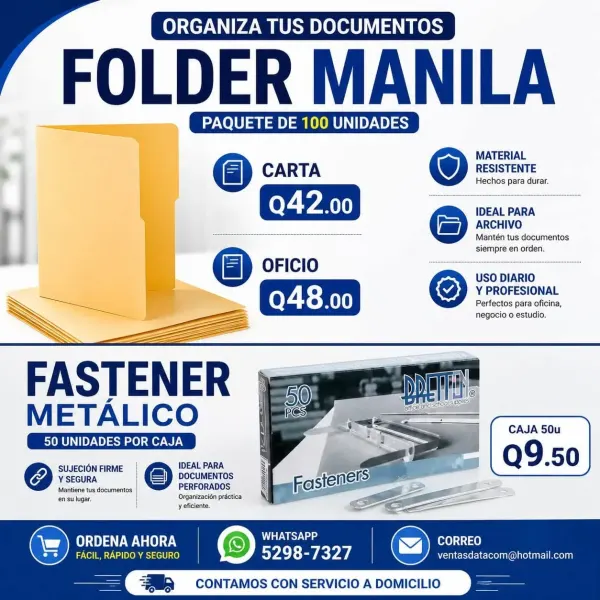 Folder y Sobres manila