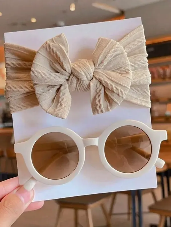 ✨ Set de Lentes y Cintillo con Lazo