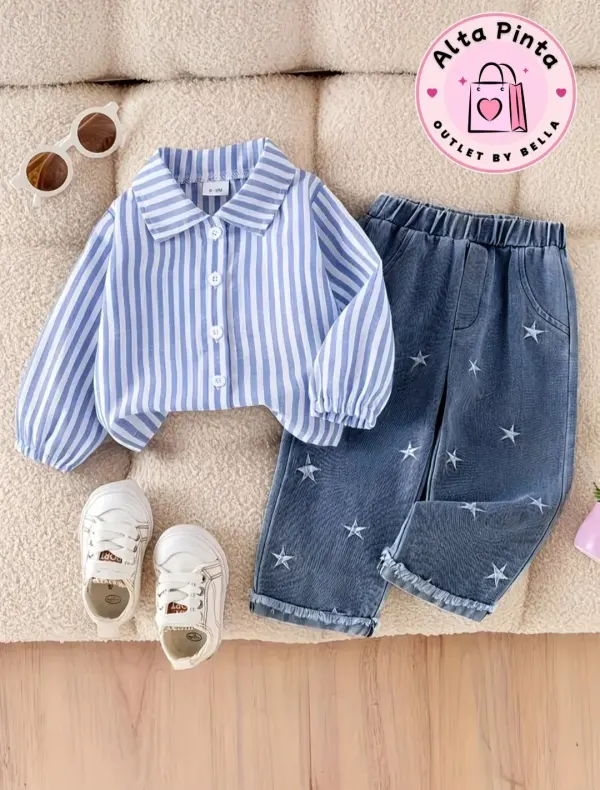 Conjunto Celeste 2 a 3 años