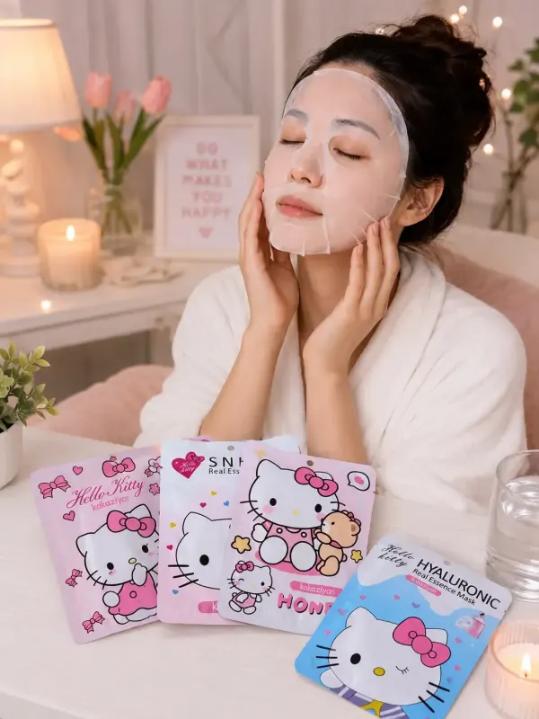 Velo/Macarilla Facial Hello Kitty