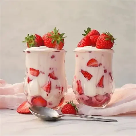 fresas con crema