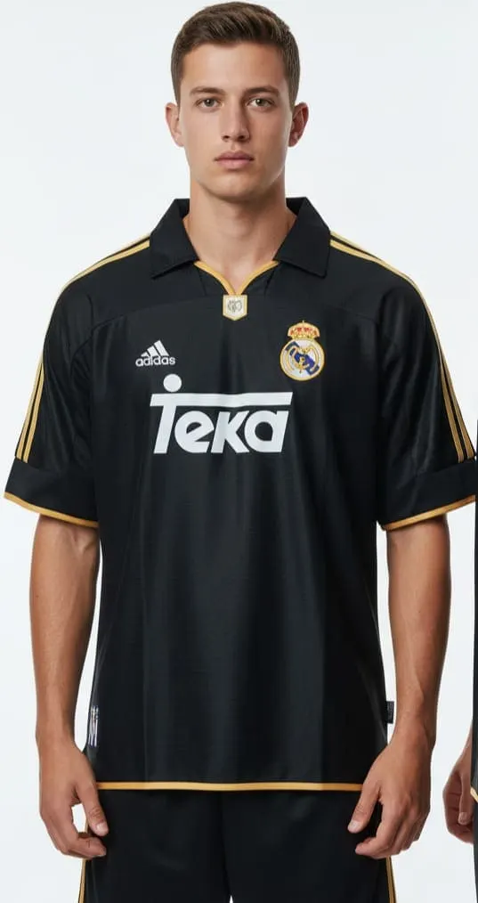 CAMISA RETRO MADRID TEKA NEGRA