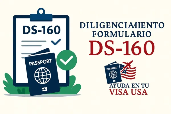 Diligenciamiento DS-160 por persona