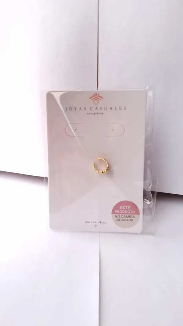 EAR CUFF RODIO MOÑO CIRCULAR