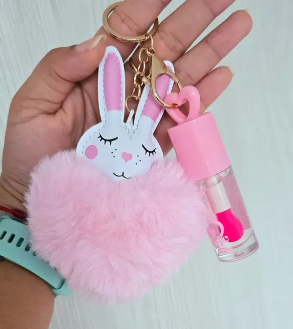 Gloss llavero corazón peluche