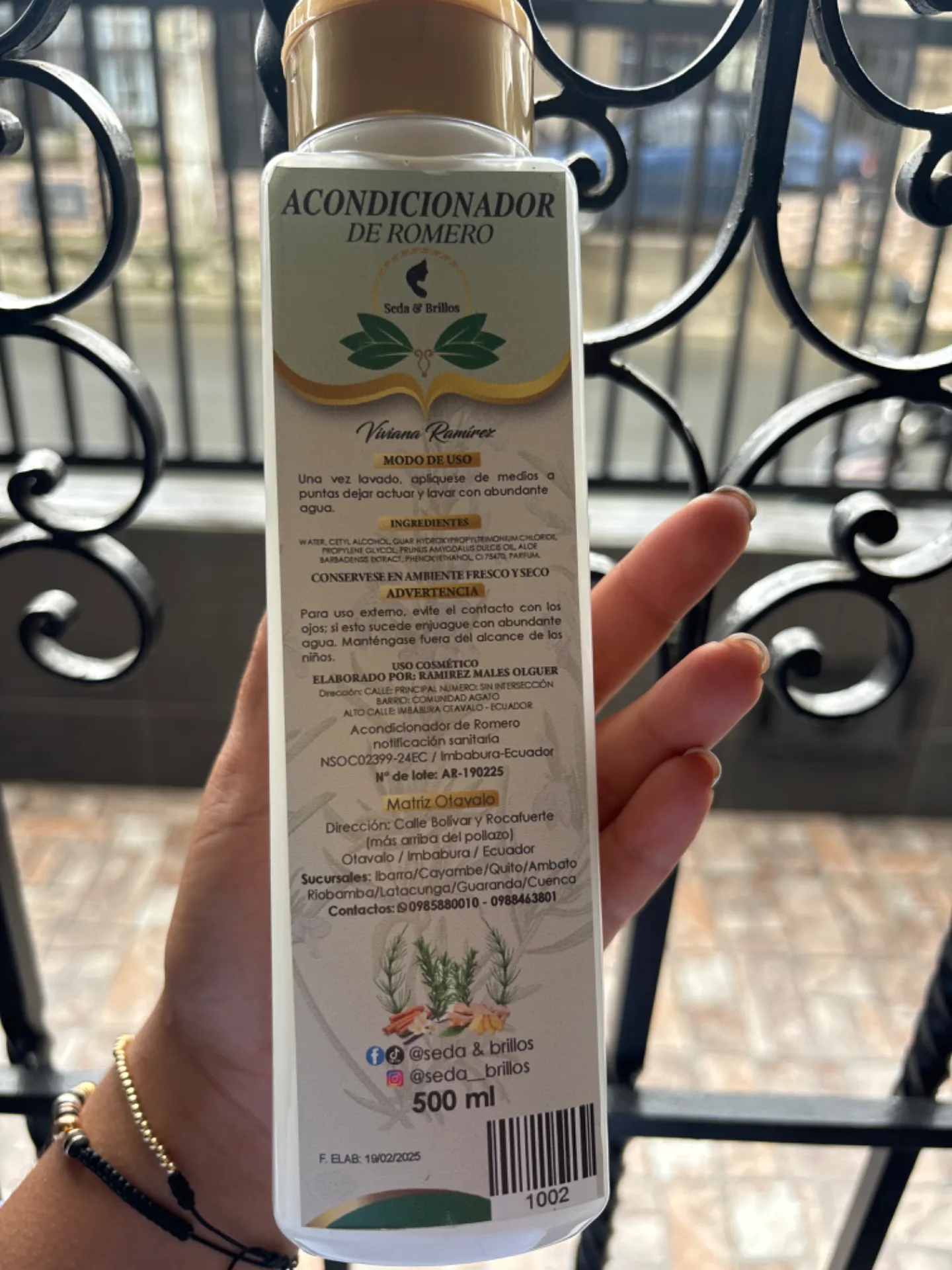 Acondicionador de romero