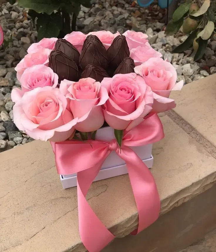 ?? Caja Floral "Rosa Tentación" ??