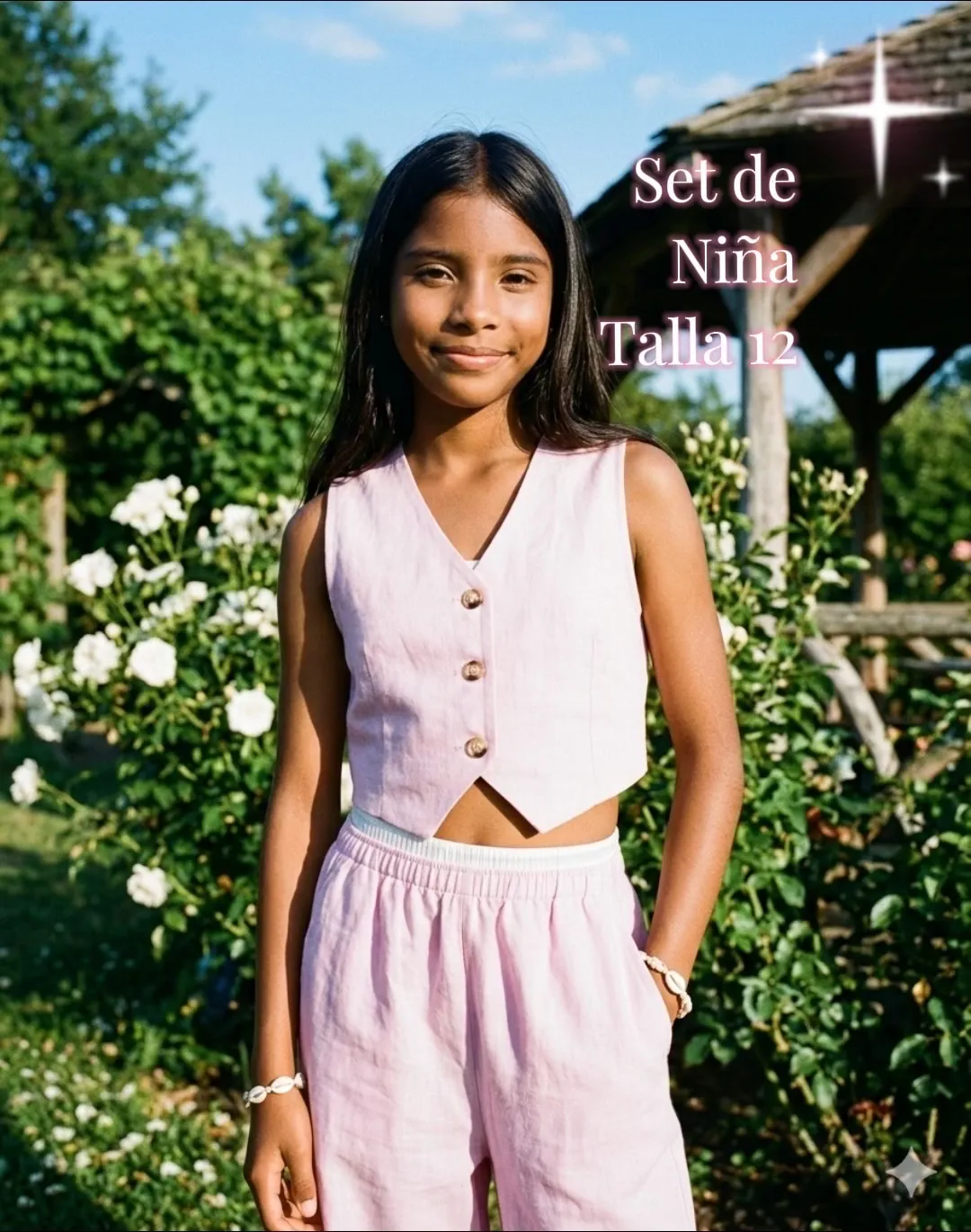 Set rosa talla 12