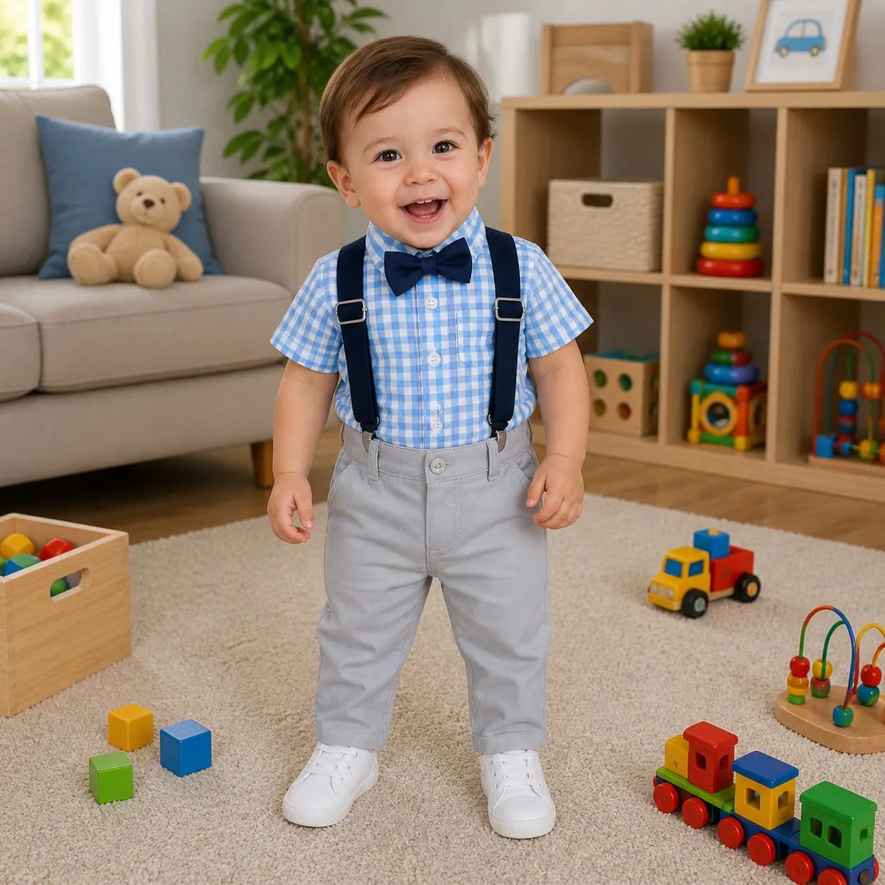 CONJUNTO CEREMONIA CON MOÑO ELEGANTE ?