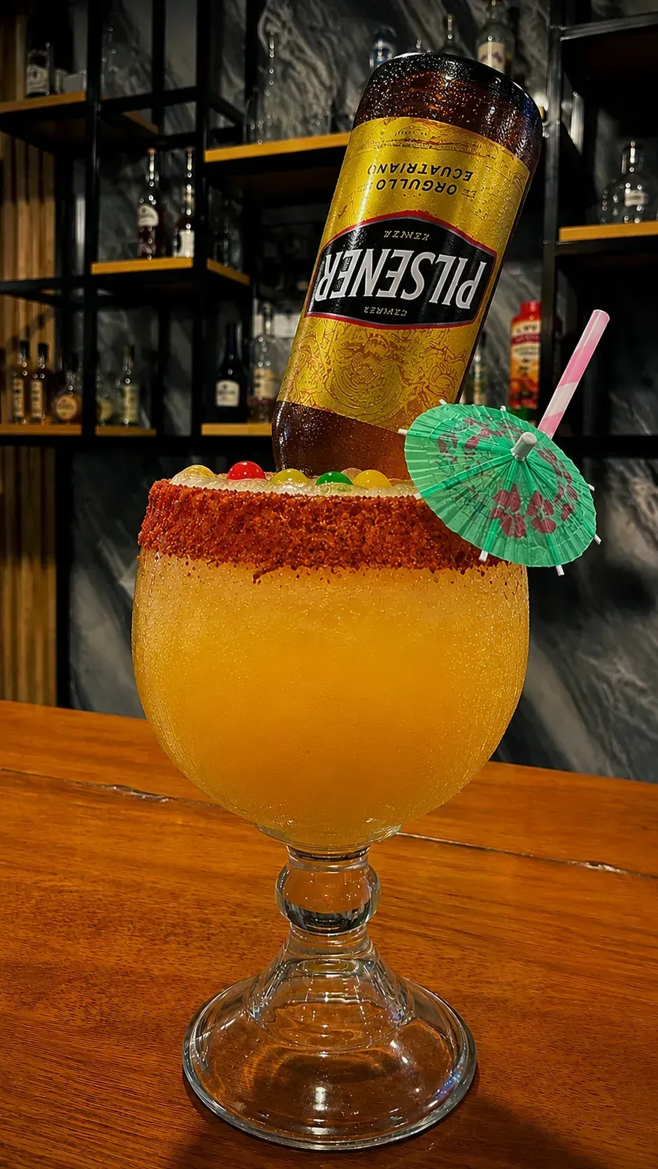 Michelada de maracuya Pilsener
