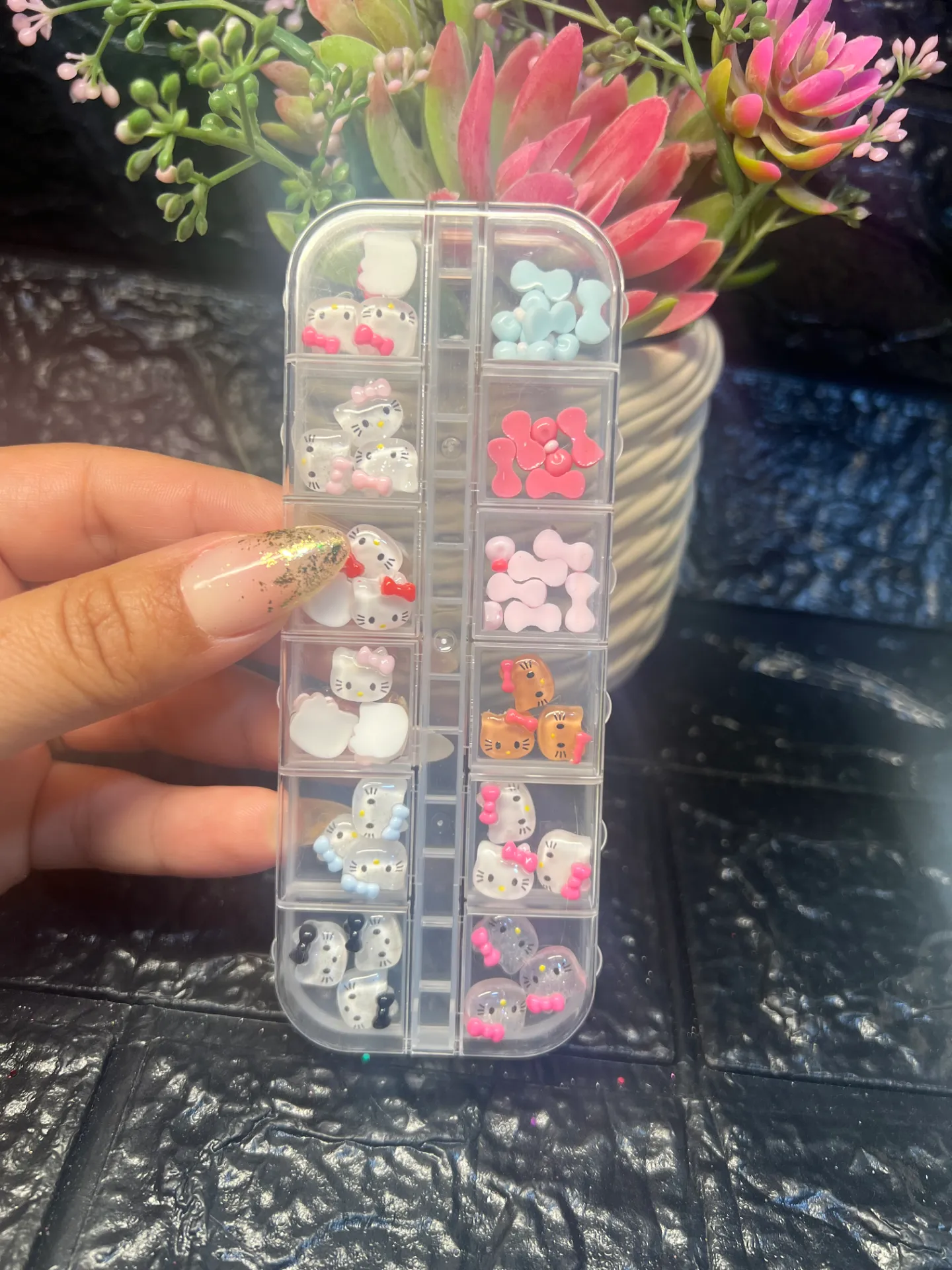 Set de decoraciones hello kitty y lazos
