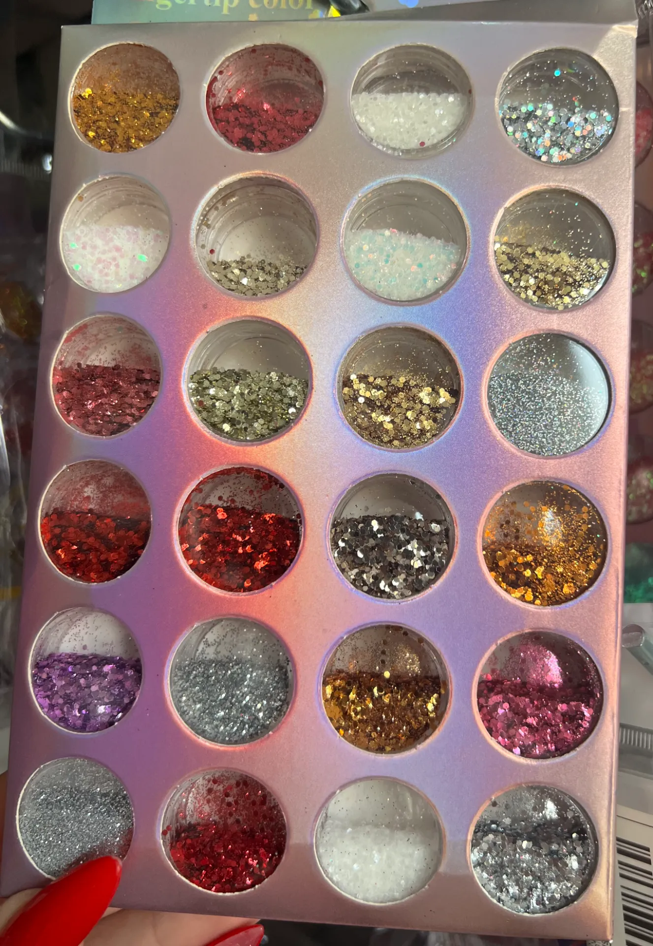 Set de 24 glitter mixtos