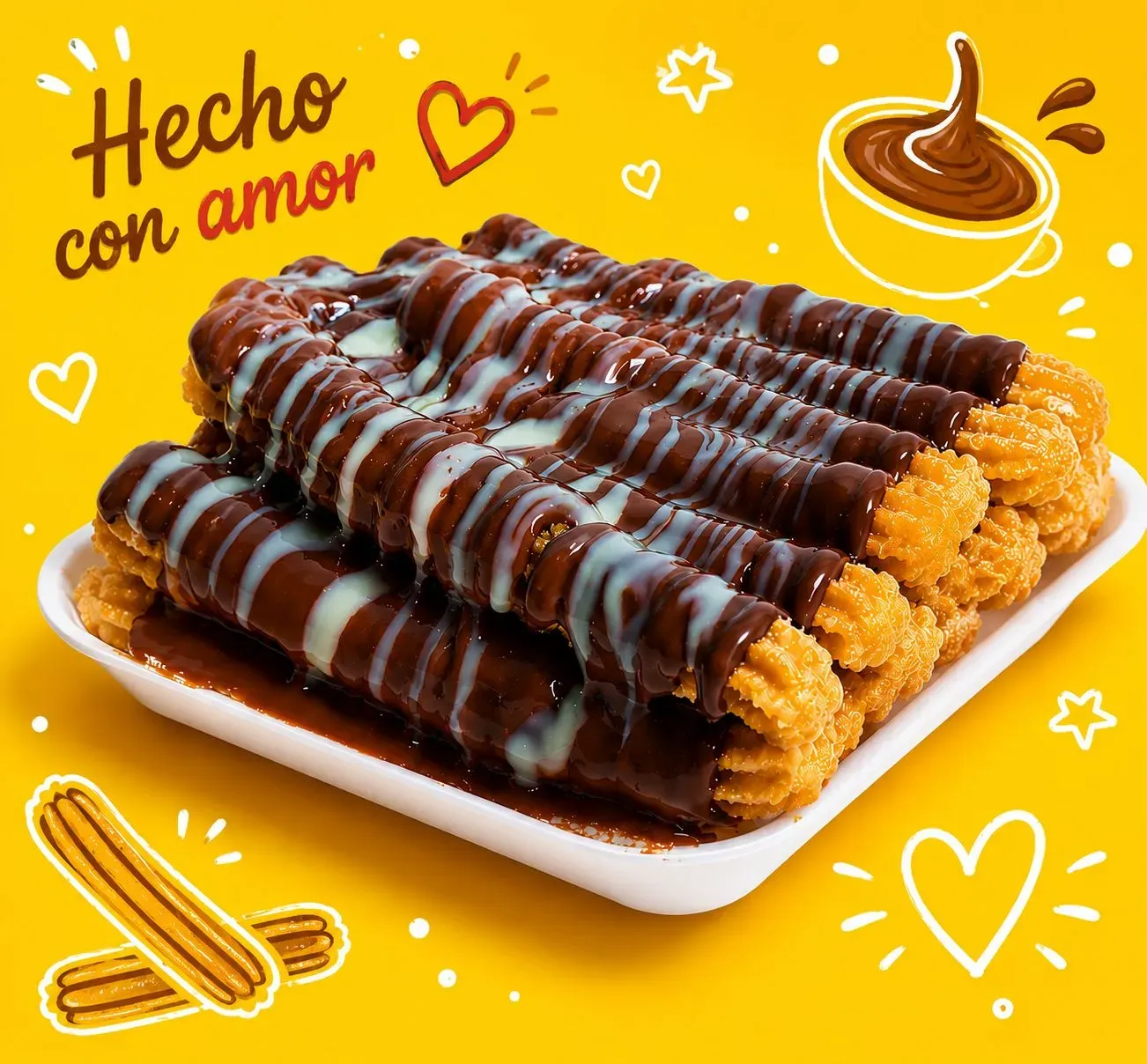 CHURROS SIROPE X6