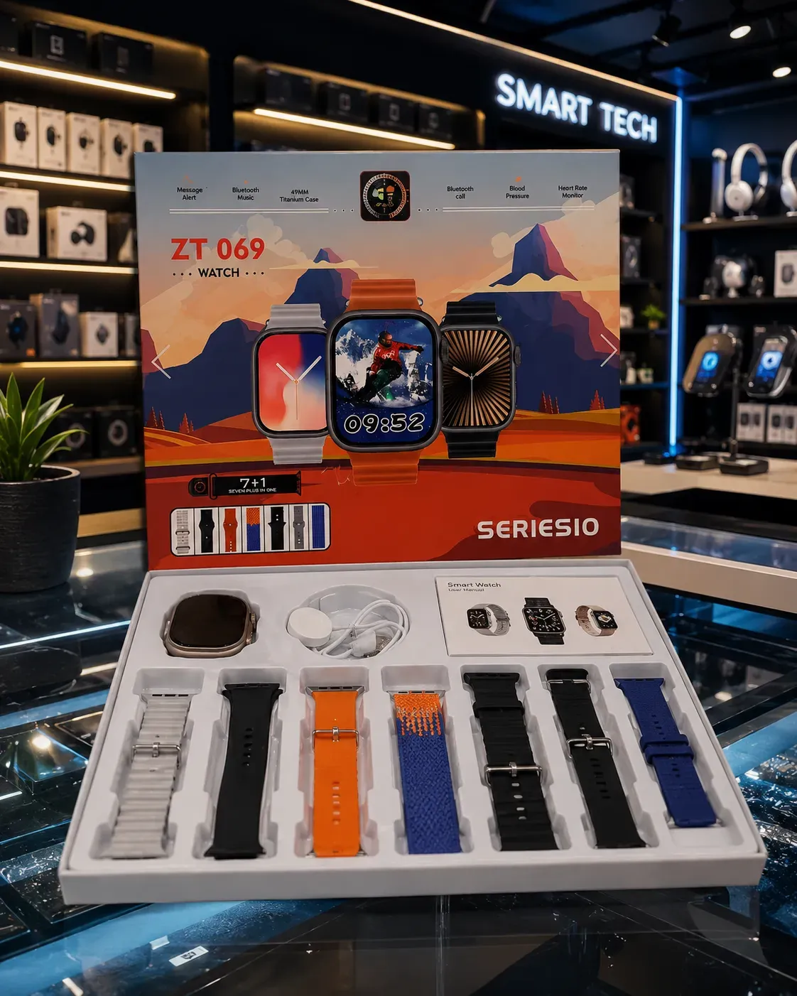 combo de reloj 7+1