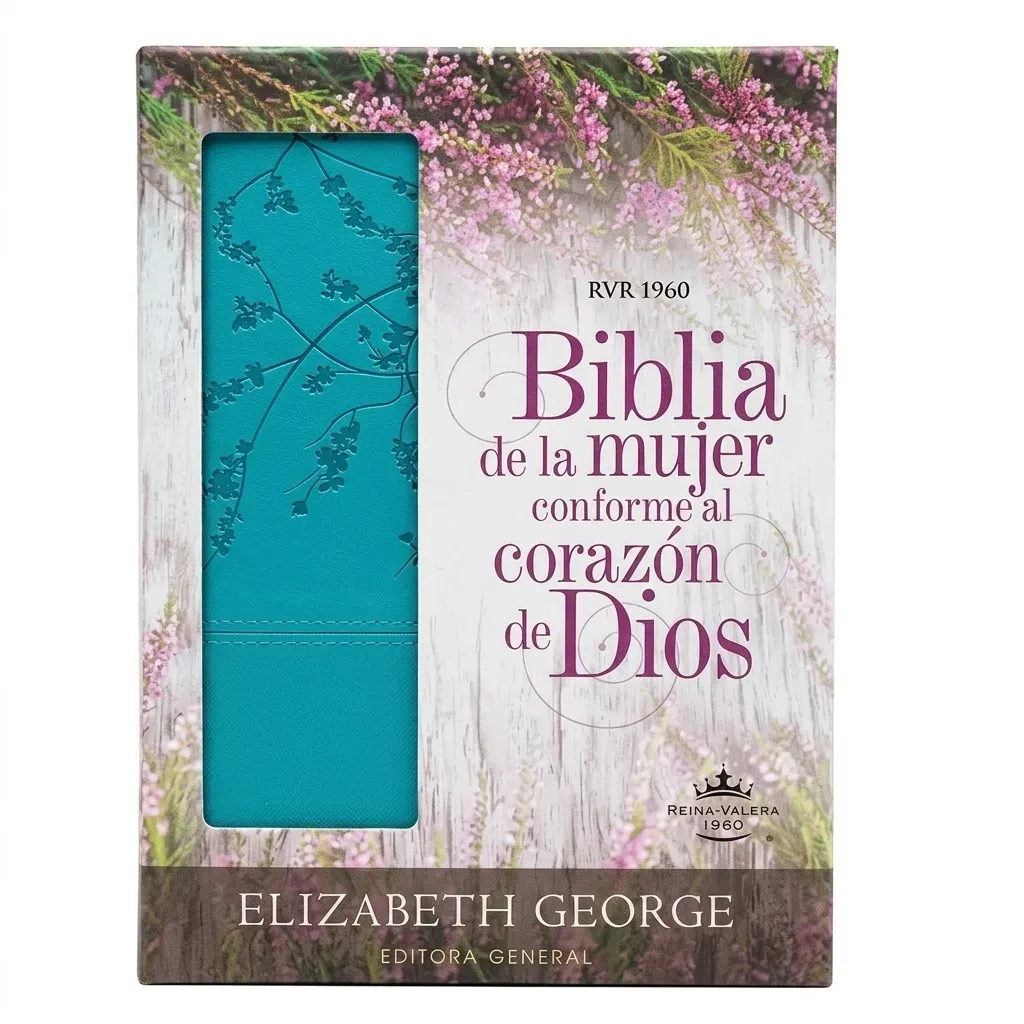 Biblia RVR 1960 Mujer Conforme al Corazón de Dios Aqua