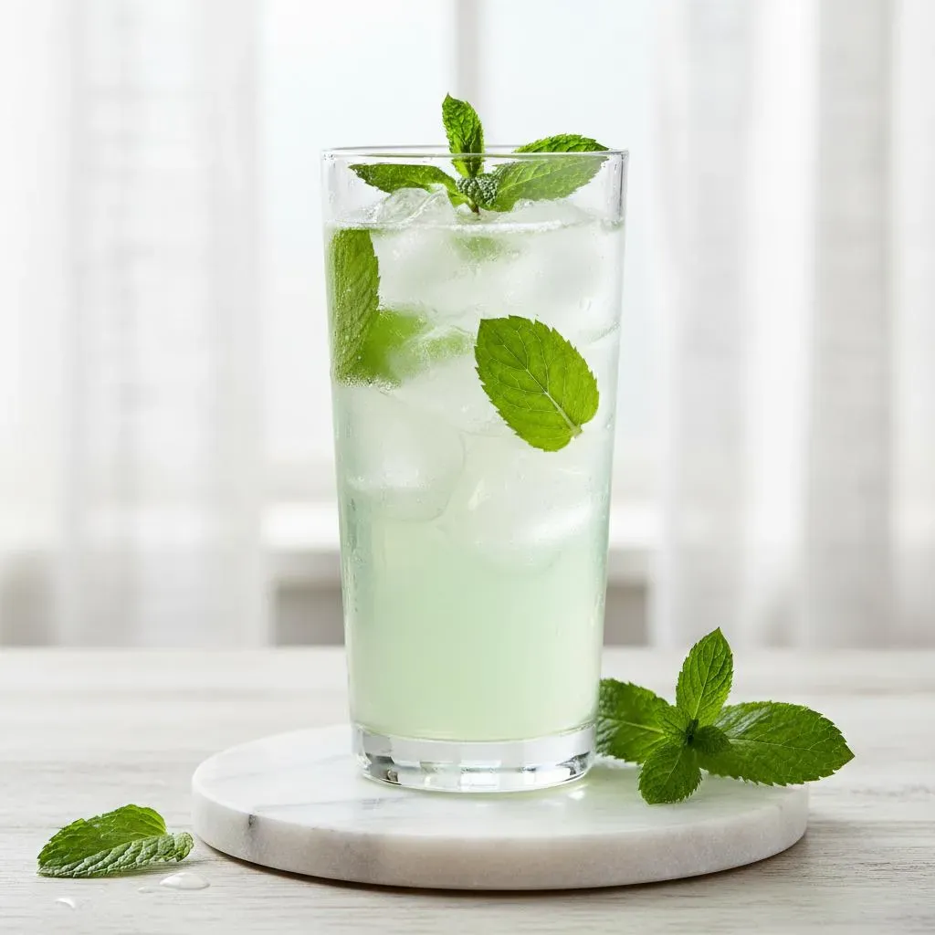 Sirop de menthe à l’eau