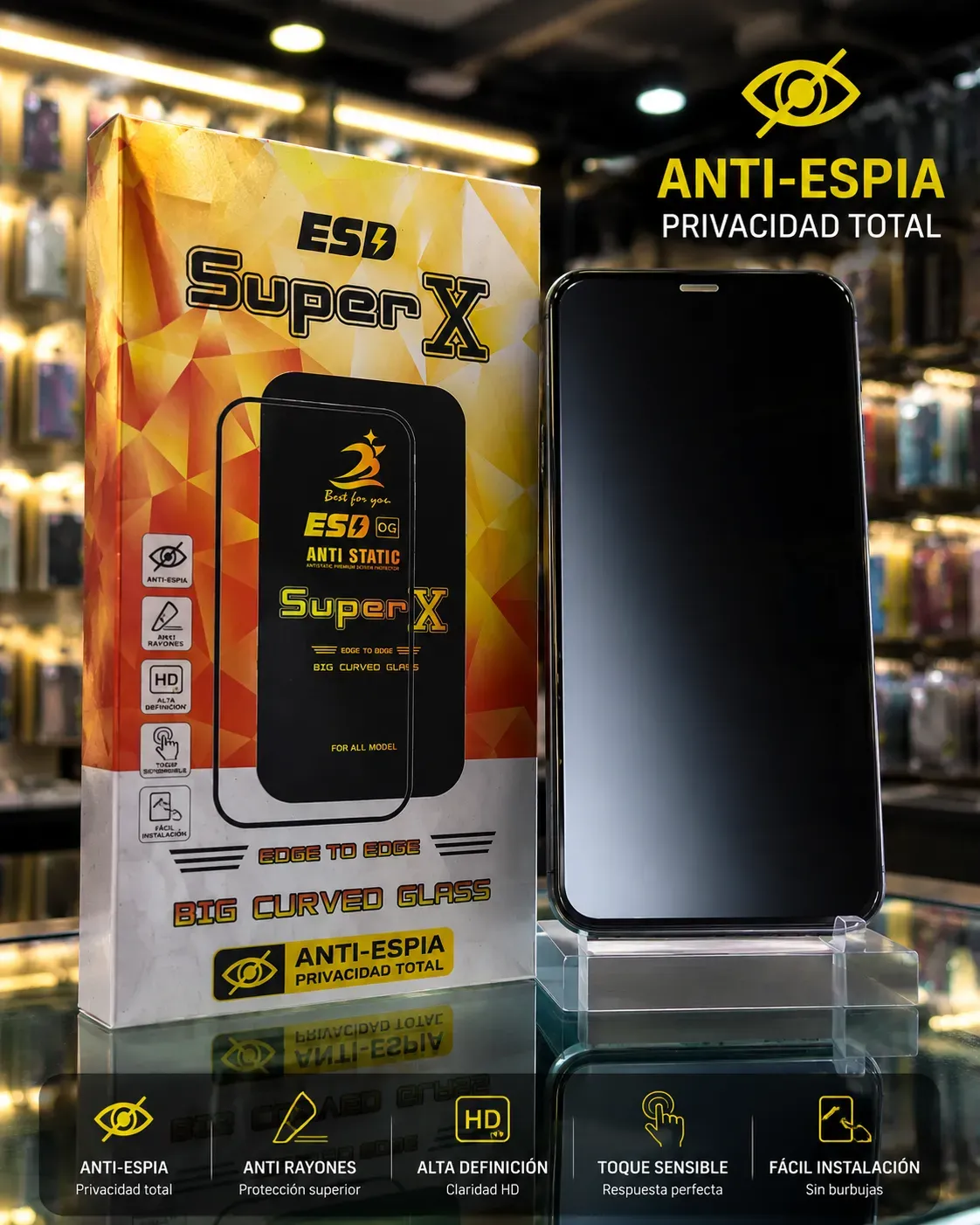 vidrio blindado anti espia