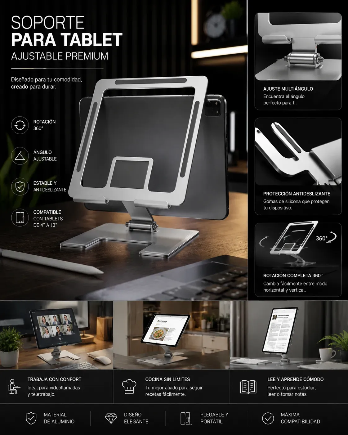soporte para tablet