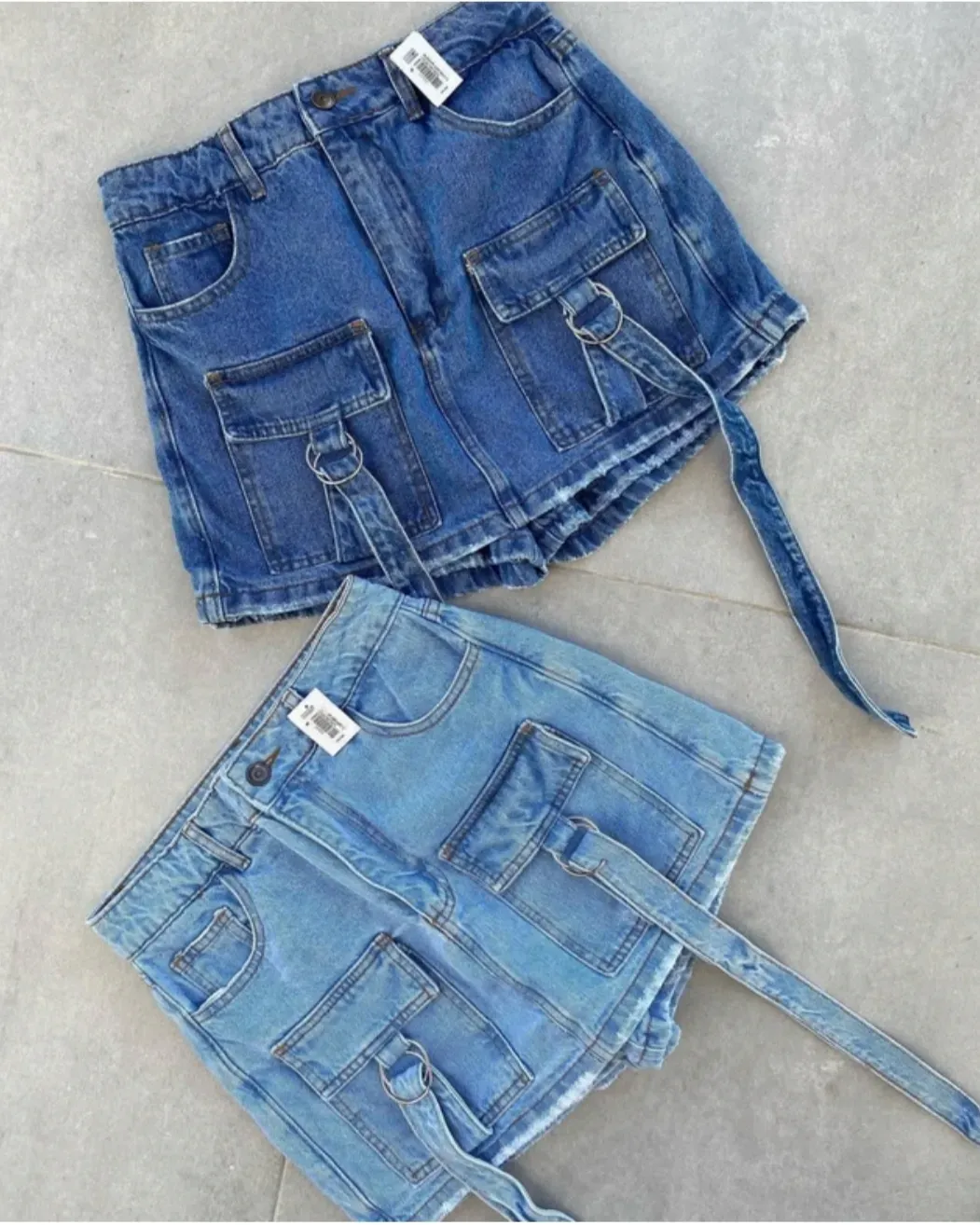 Falda short cargo