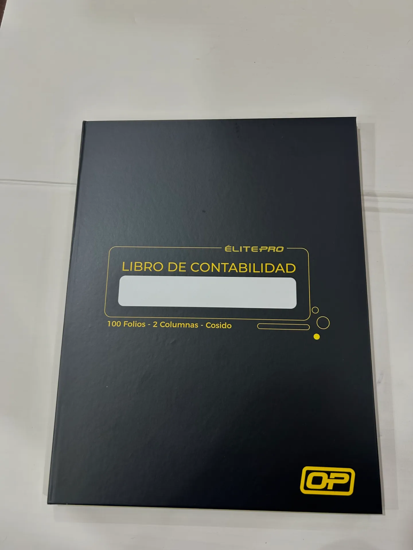 Libro de contabilidad 2 columnas 100 folios