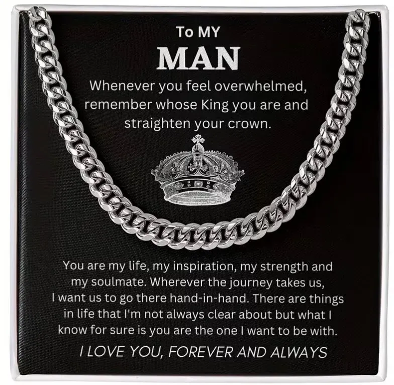 Cadena Cubana para Hombre “To My Man”