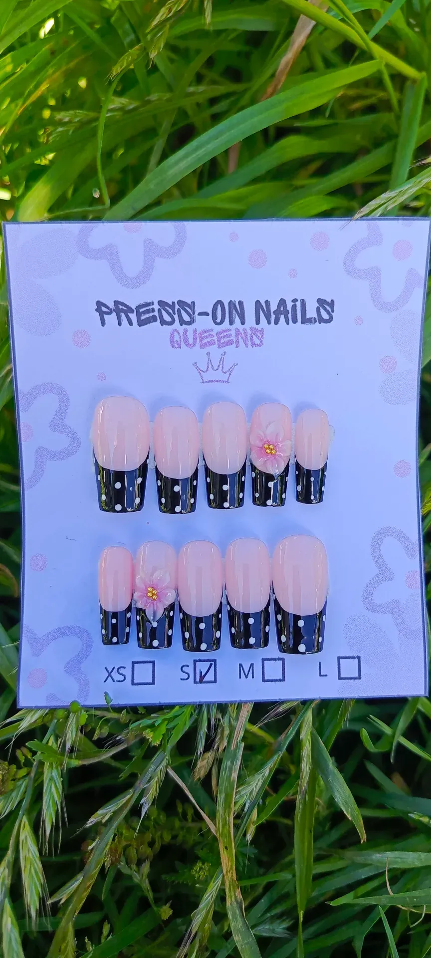 Uñas Cuadradas Talla S