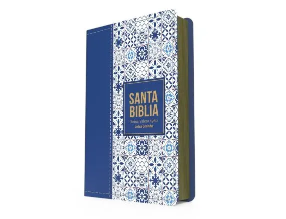 Biblia RVR 1960 Letra Grande - Tamaño manual - Azul