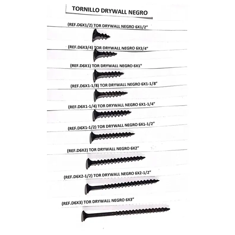 TORNILLO DRYWALL NEGRO