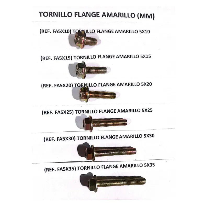 TORNILLO FLANGE AMARILLO