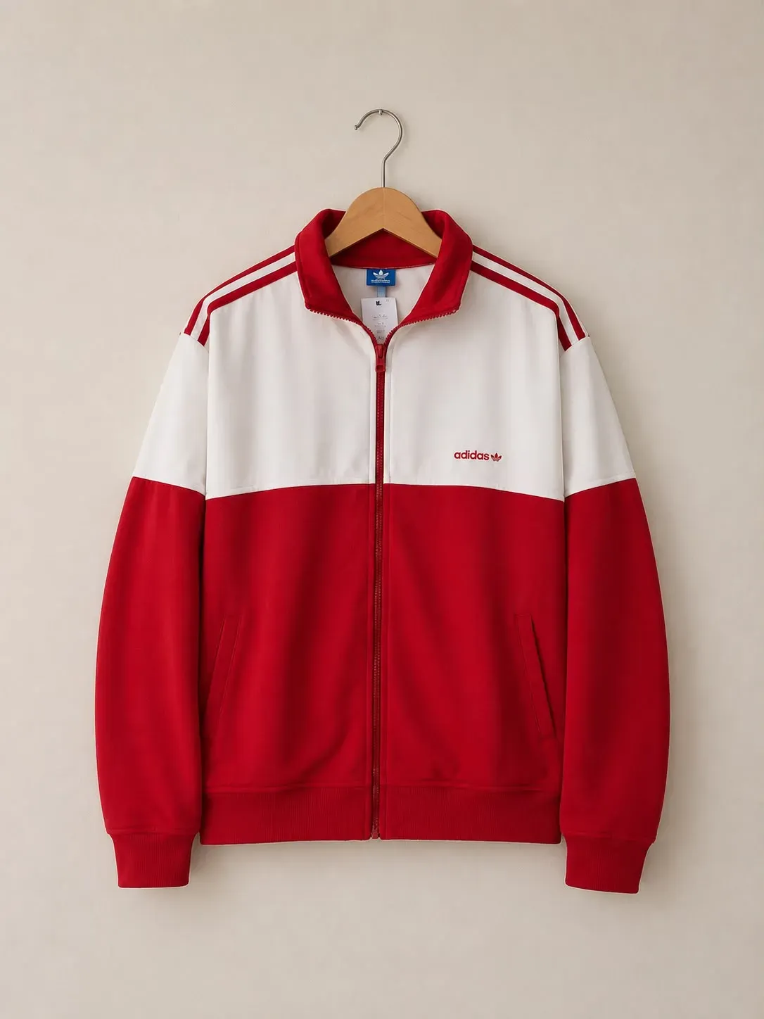 Buzo Rojo- blanco Adidas