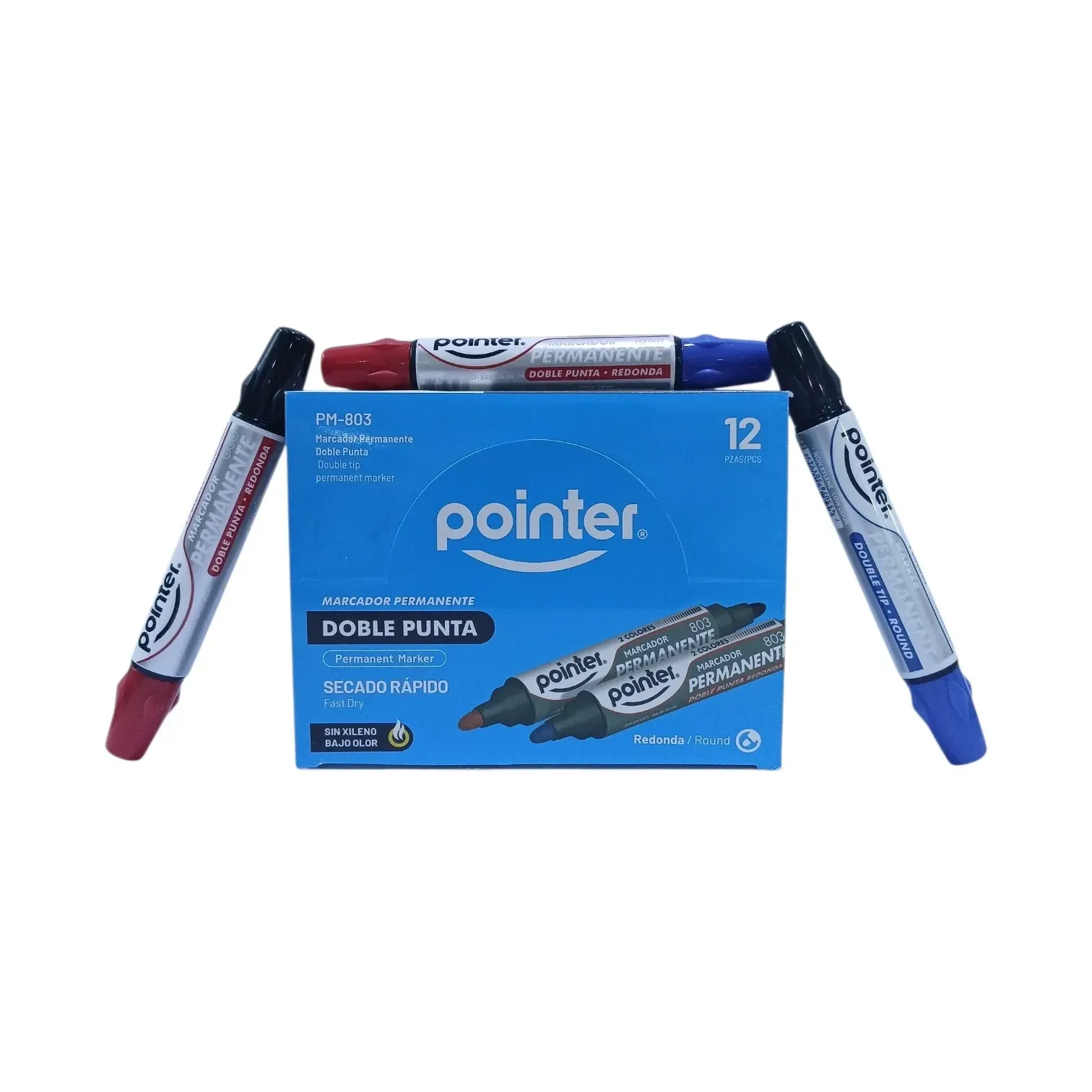 Marcador doble punta permanente Pointer