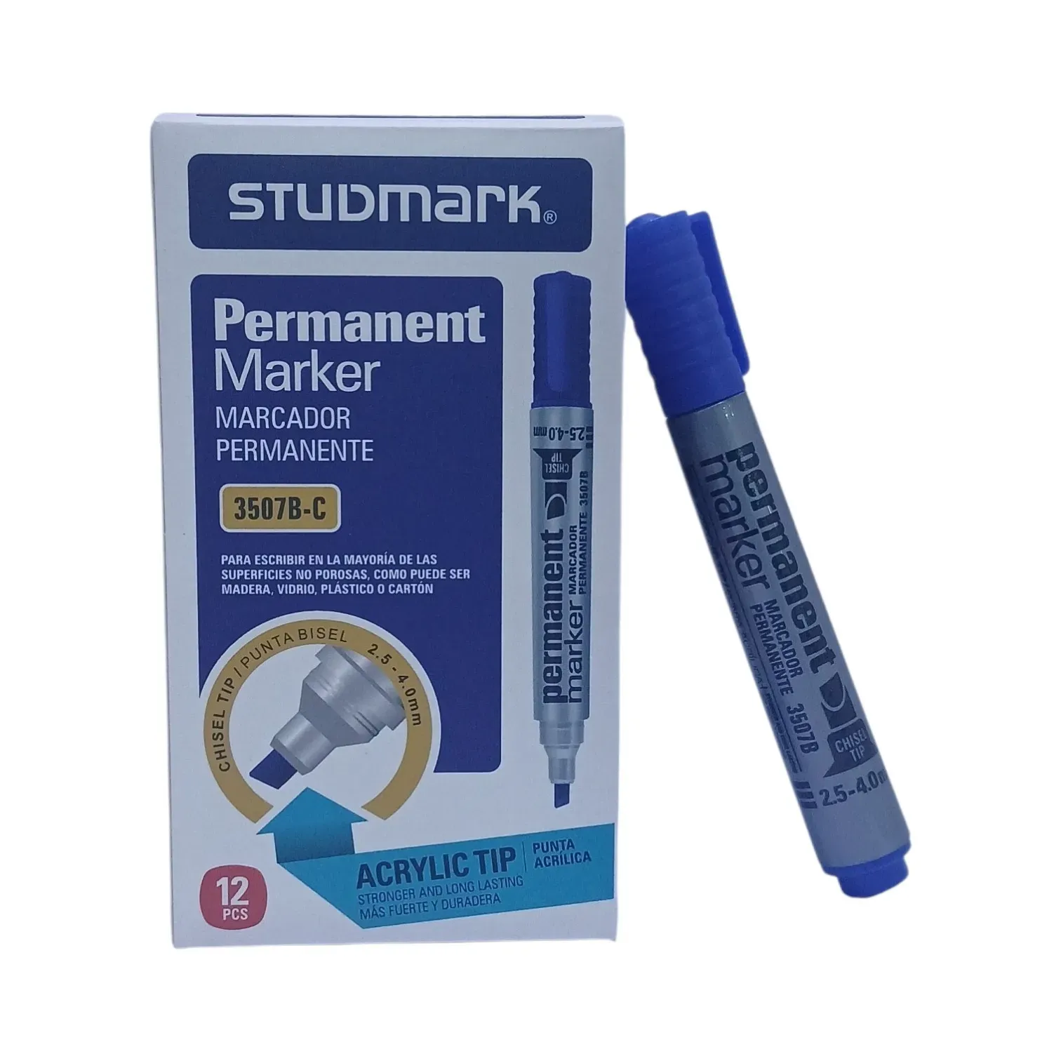 Marcador azul permanente Studmark