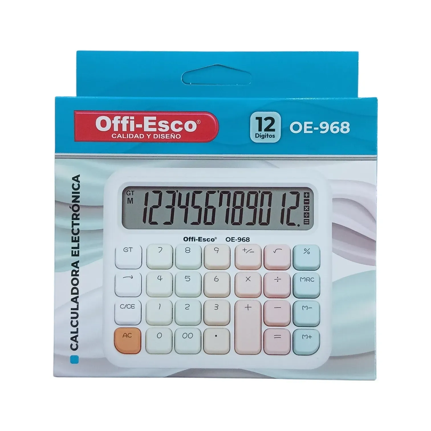 Calculadora electrónica 12 dígitos Offi-Esco