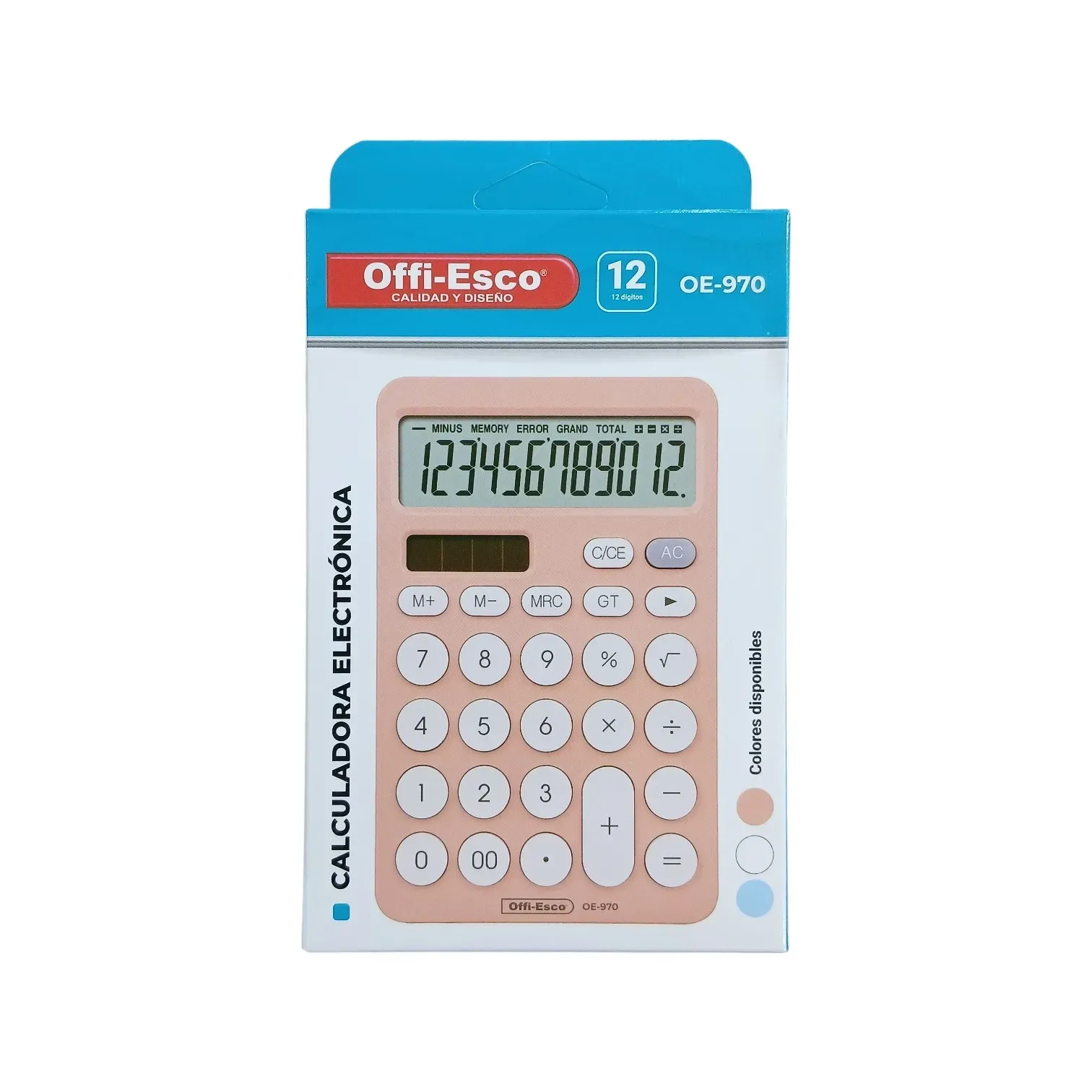 Calculadora (?? y?) eléctrica 12 dígitos OE-970 Offi-Esco