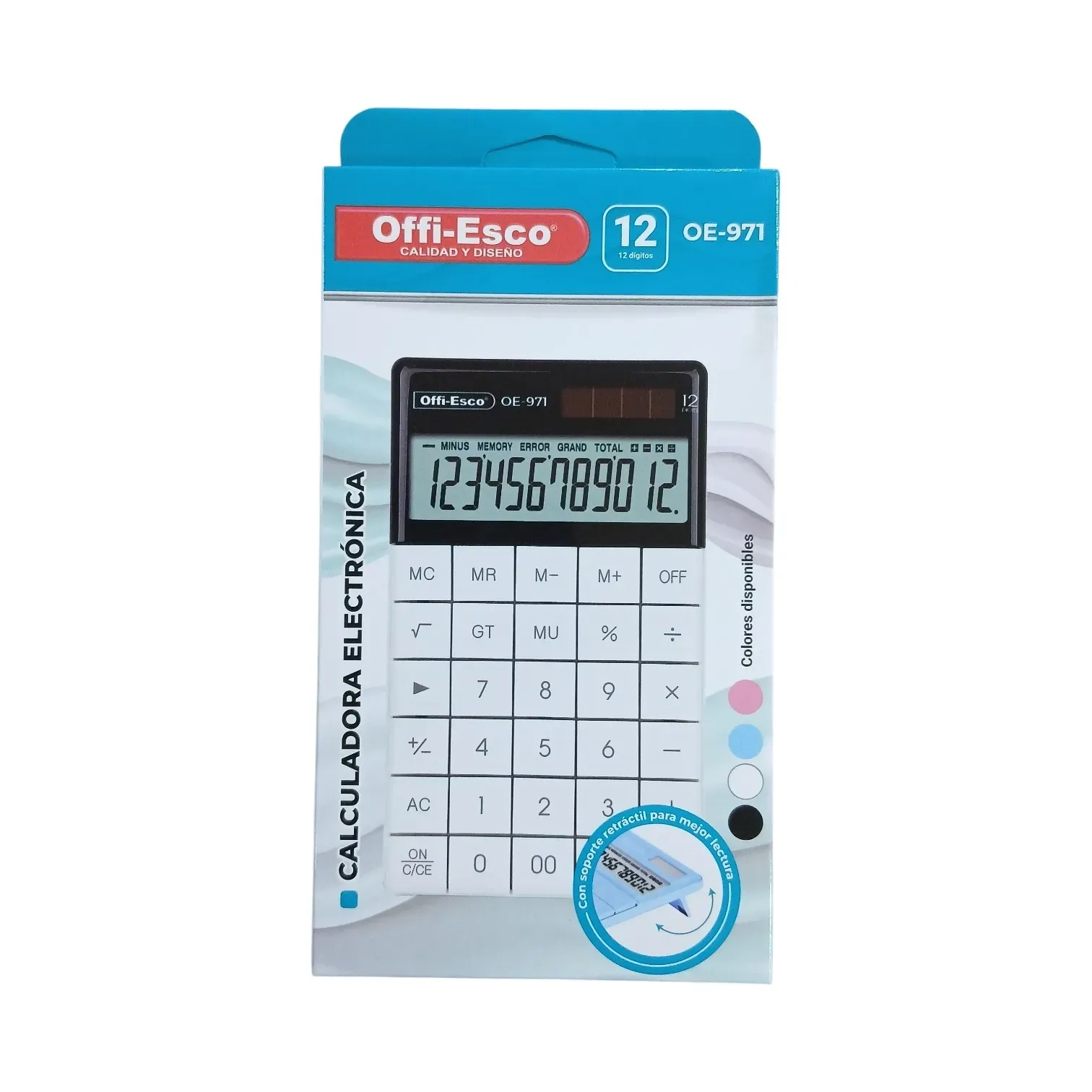 Calculadora (?? y?) eléctrica 12 dígitos OE-971 Offi-Esco