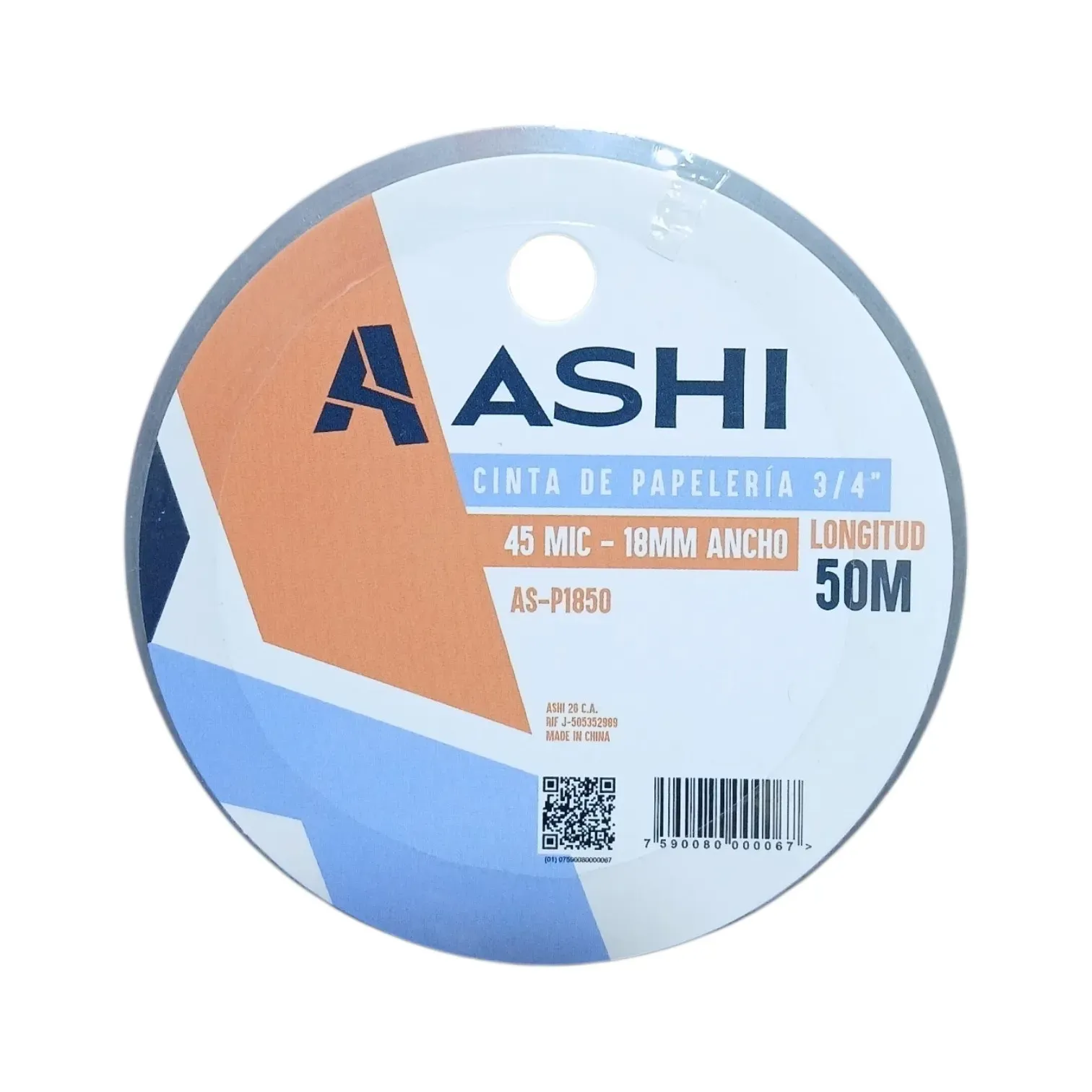 Cinta ¾ x 50mts adhesiva Ashi