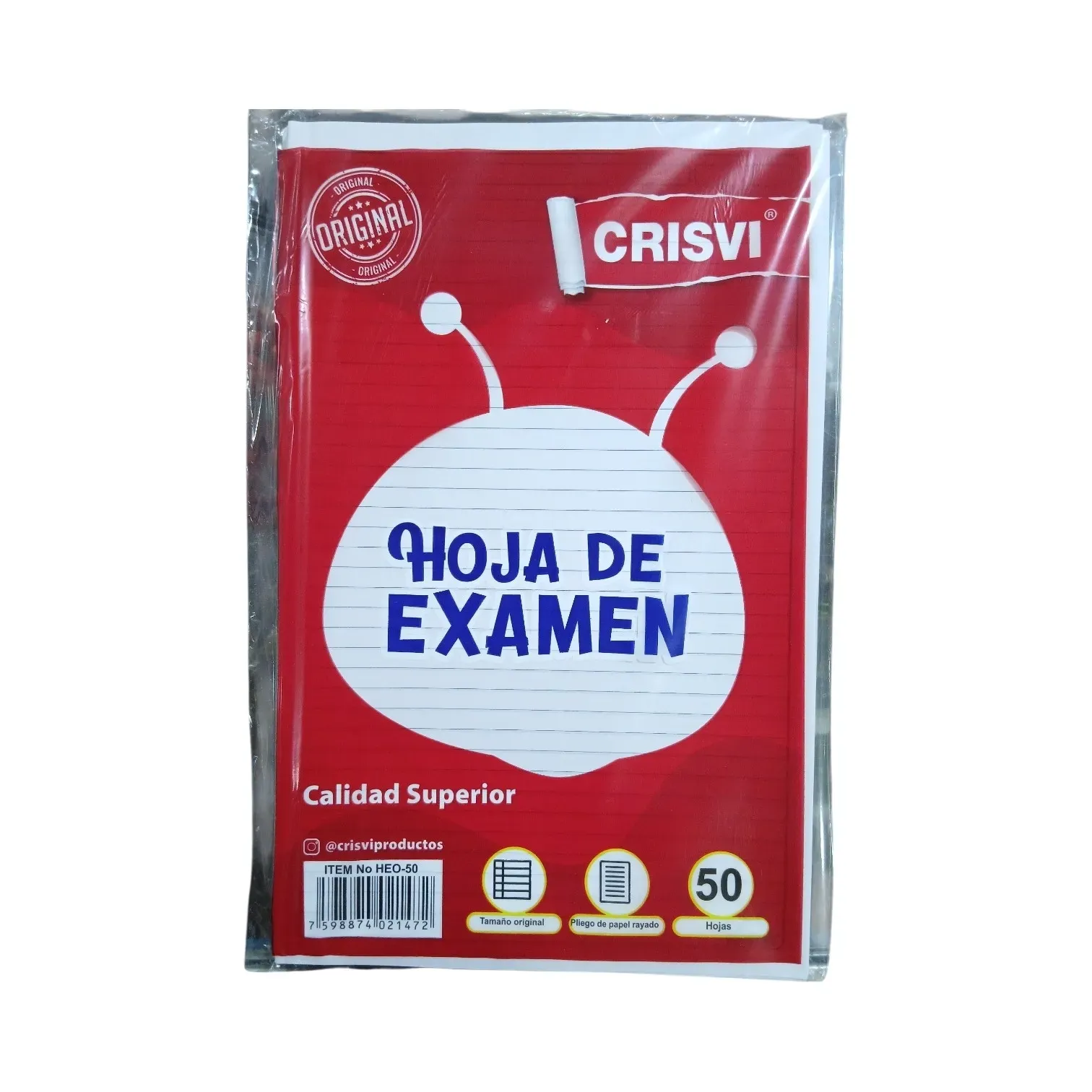 Hojas de examen de 50 unidades Crisvi®