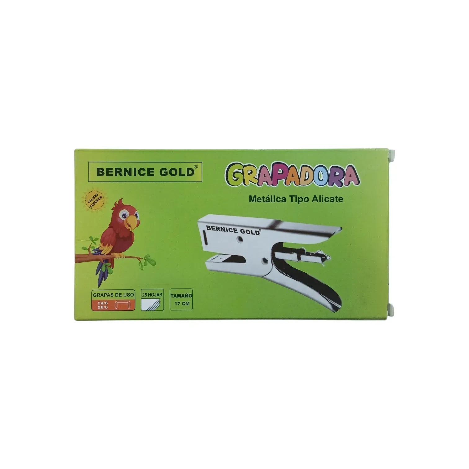 Grapadora 24/6 - 26/6 tipo alicate Bernice Gold®