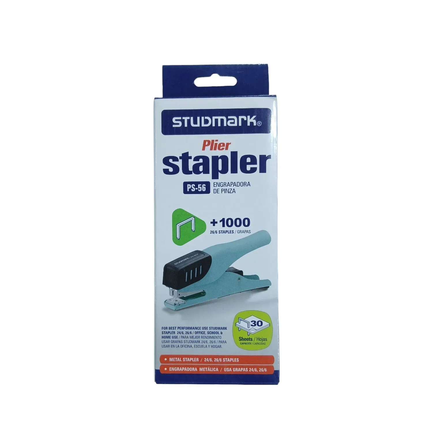 Grapadora 24/6 - 26/6 de pinza + 1000unids Studmark®
