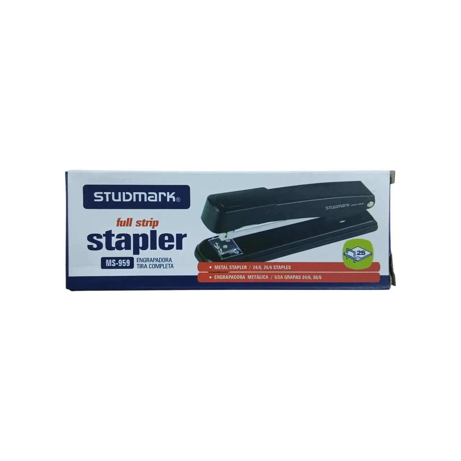 Grapadora de tira completa 24/6 - 26/6 metálica Studmark®