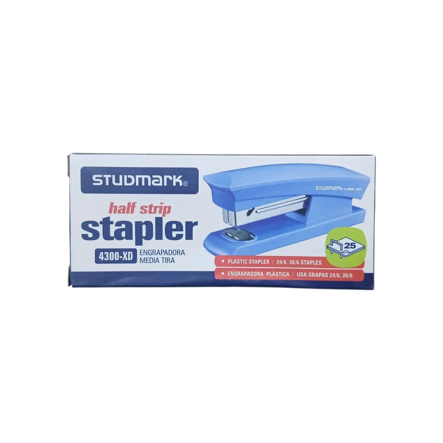 Grapadora de media tira 24/6 - 26/6 plastica Studmark®