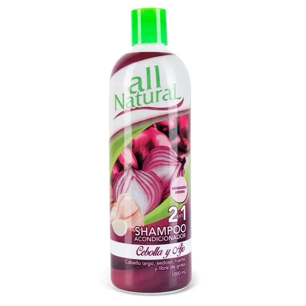 Shampoo all Natural de Cebolla y Ajo