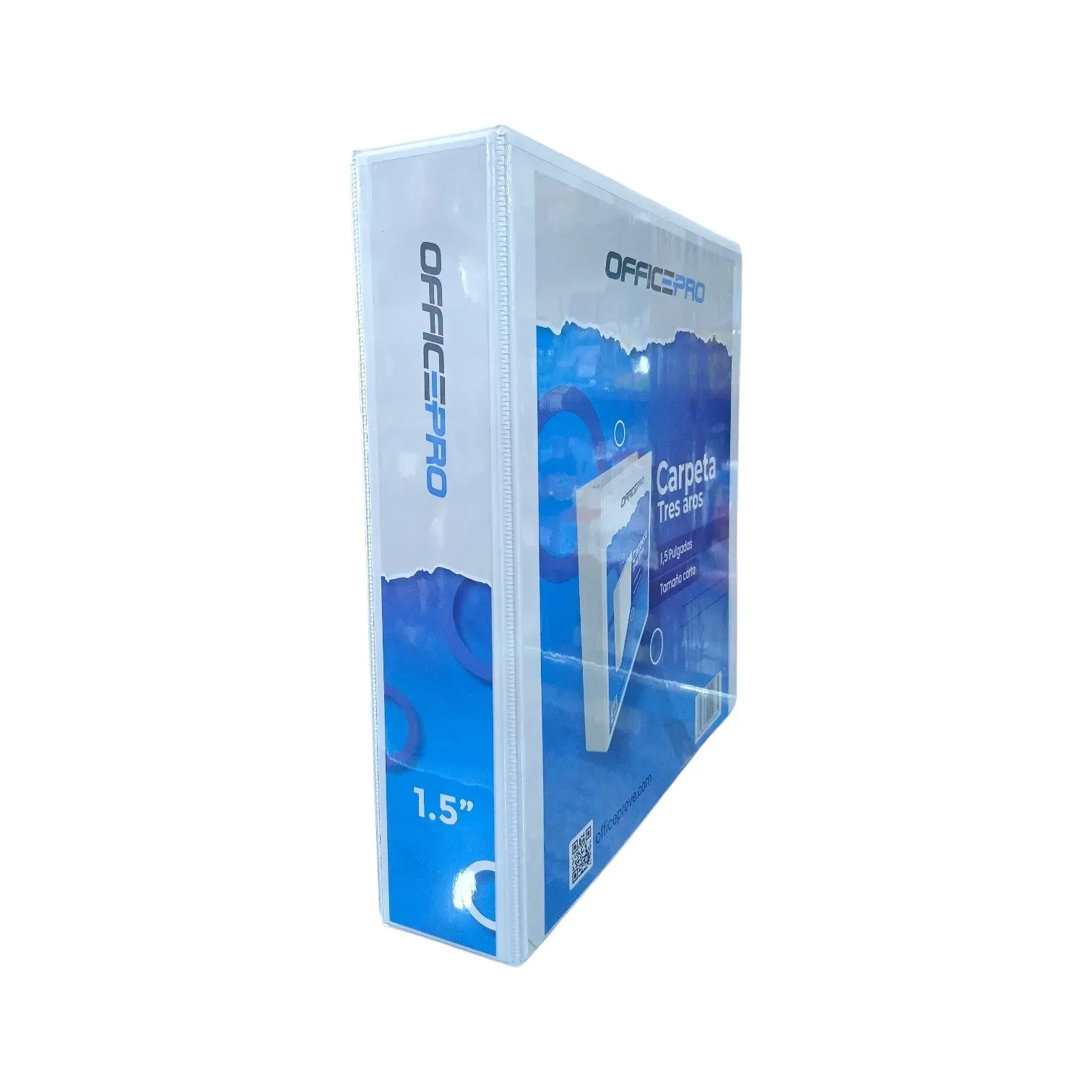 Carpeta 3 aros de 1.5 pulgada tamaño carta Ofice-Pro