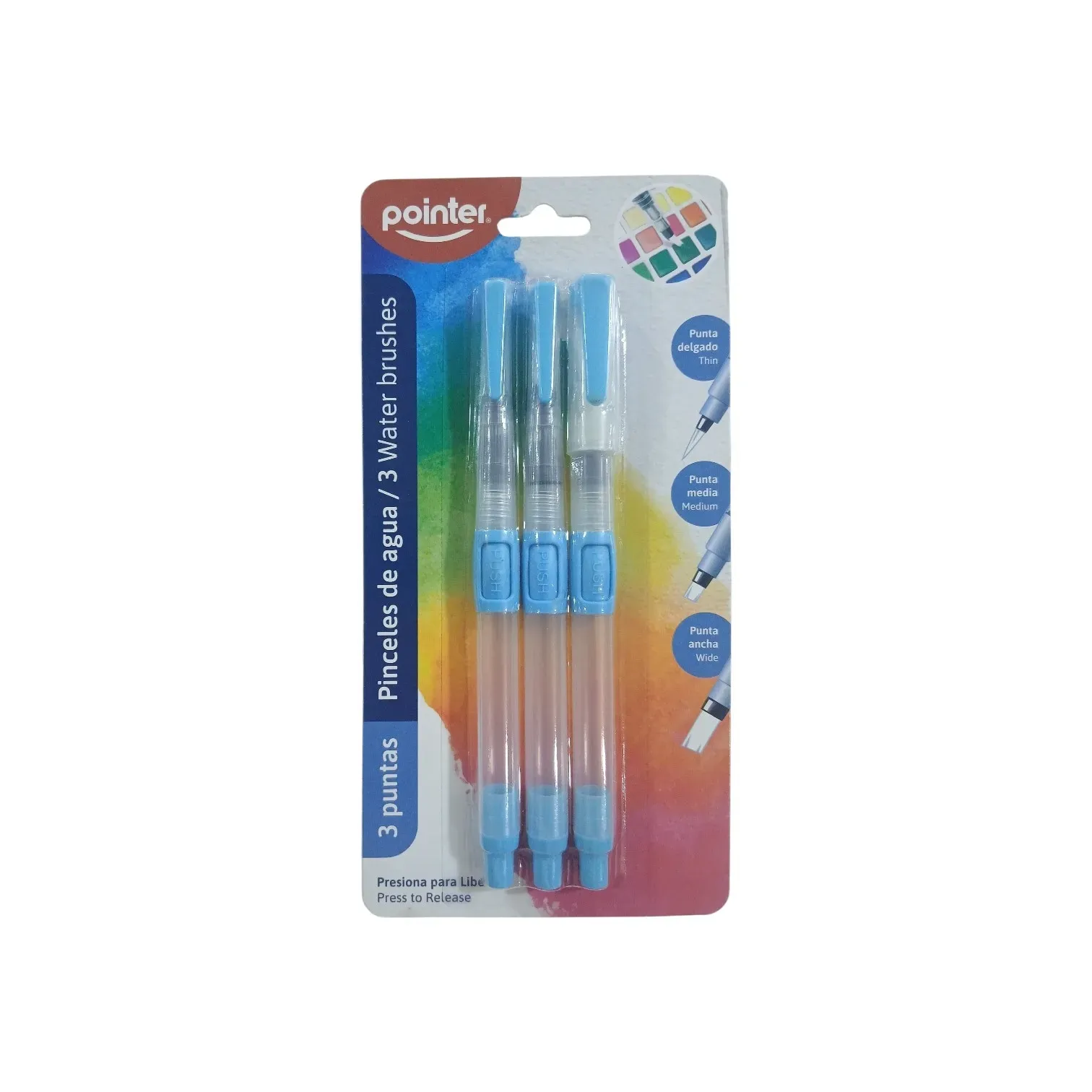 Juego de 3pcs de pinceles acuarelables Pointer®