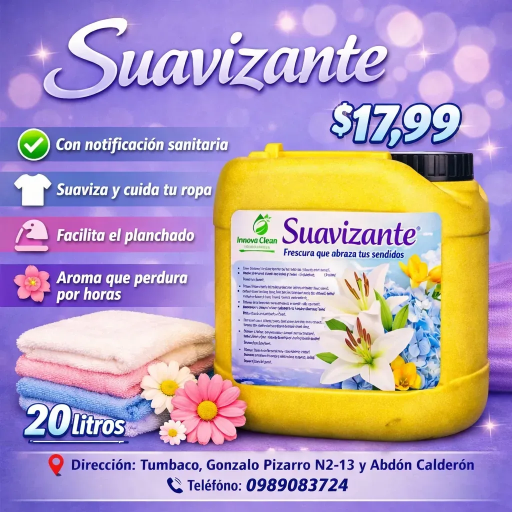 Suavizante de telas 20 litros