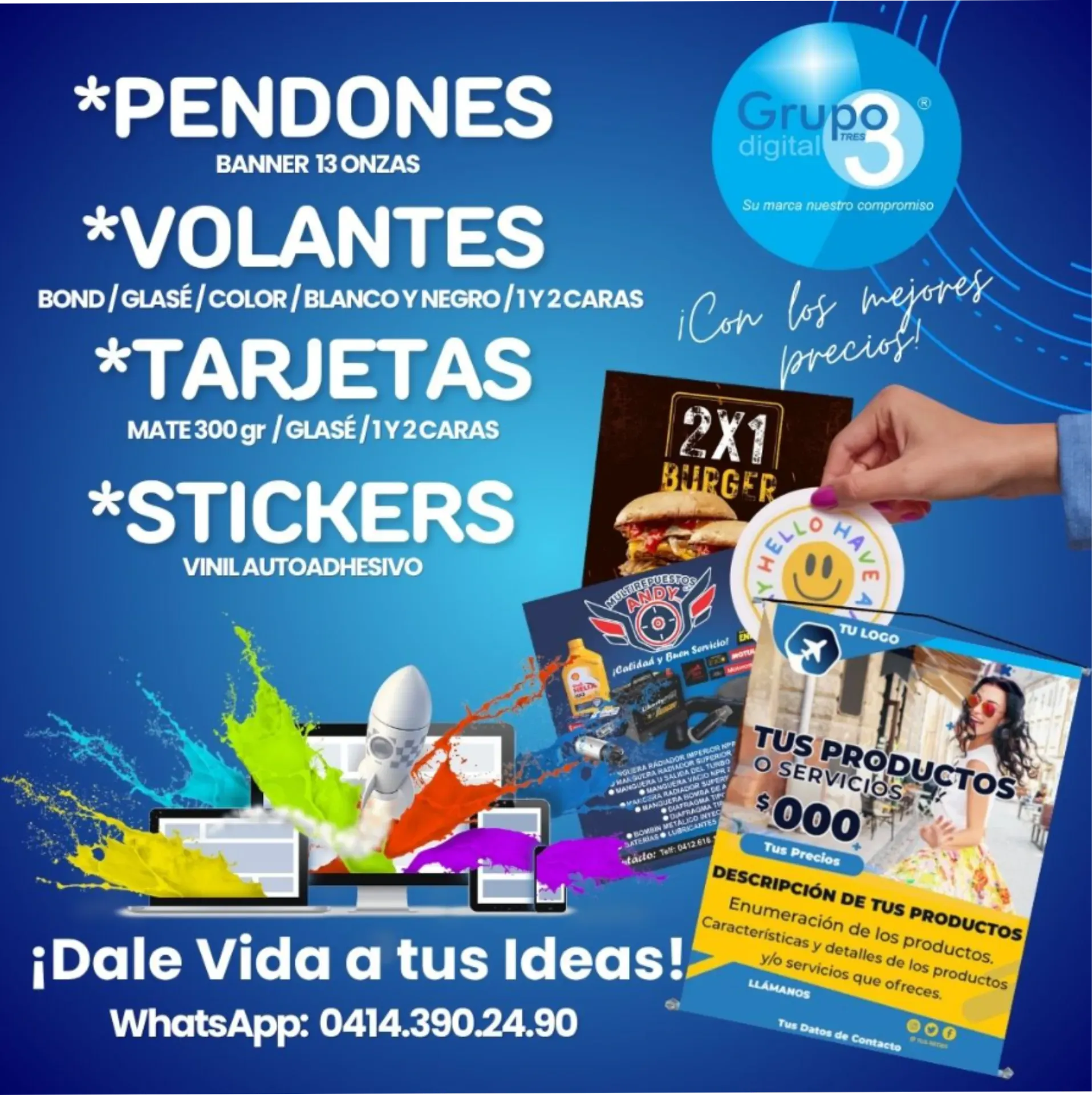 PENDONES / TARJETAS / STICKERS