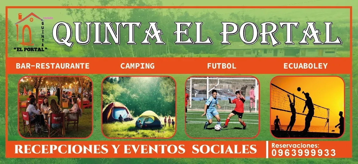 Salon de eventos ,canchas deportivas ,servicio de bar y restorant